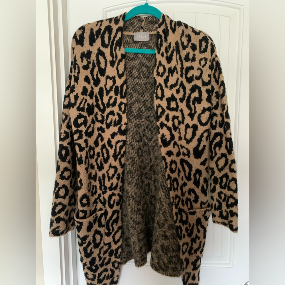 Cheetah Print Cardigan